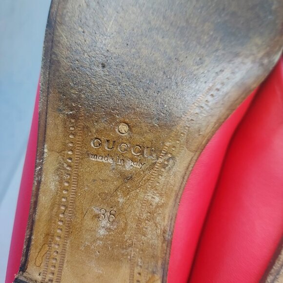 Gucci Brixton Pink Horsebit Collapsible Loafer Shoe - Picture 7 of 13